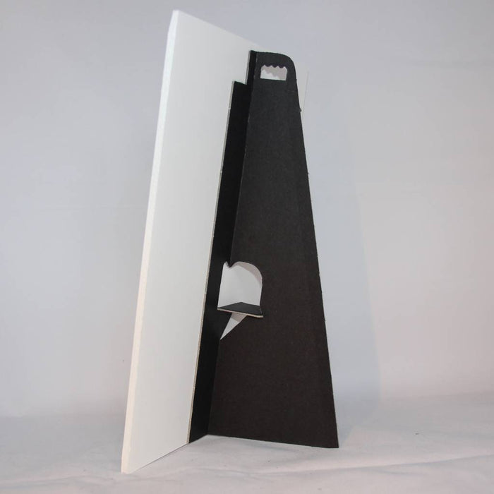 Foamboard ezel zelfklevend zwart 13 cm (25 stuks) - foamboarden.nl